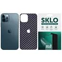 Защитная пленка SKLO Back задняя часть + логотип Carbon для Apple iPhone X 5.8 Черный