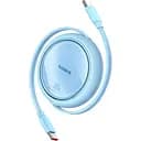 Кабель Baseus Free2Draw Mini Retractable Charging Cable Type-C to Type-C 100W 1 м Galaxy голубой