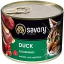 Влажный корм для взрослых привередливых кошек Savory Cat Can Adult с уткой 200 г