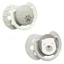 Пустышка силиконовая Lovi Buddy bear, симметрическая, 3-6 мес., 2 шт., бежевый (22/864)