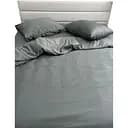 Комплект постільної білизни Ecotton Nid Grey півтораспальний полісатин сірий (25307)