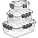 Набор контейнеров для хранения продуктов Freshlife прямоугольные вакуумные 3 шт. 0.3 л, 0.6 л, 1.2 л (D-458-03)