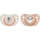  Пустышка Chicco Physioforma Air силикон 2-6 месяцев 2 шт. розовая с белым (75031.33)