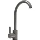 Смеситель кухонный Platinum 7990 NEST поворотный однорычажный из нержавеющей стали серый муссон