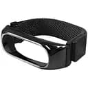 Ремінець для фітнес-браслета Grand металевий Milanese Loop для Xiaomi Mi Band 3/4/5 Міланська петля чорний