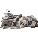 Комплект постільної білизни Novita Бязь євро бежевий (23902)