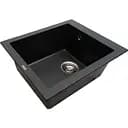 Кам'яна мийка Ventolux Amore Black Matt Quartz 500x410x190 мм