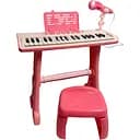 Синтезатор 37 клавиш, стул, микрофон, встроенный аккумулятор, Bluetooth