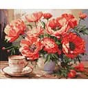 Алмазна мозаїка Букет з маками AMO7988, 40х50 см