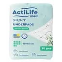 Пелюшки гігієнічні Actilife Med Super поглинаючі 60х60 см 10 шт.