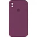 Чохол Epik Silicone Case Square Full Camera Protective AA для Apple iPhone X/XS 5.8 Бордовий/Maroon