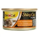 Вологий корм для котів GimCat ShinyCat in Jelly з тунцем та креветками з солодом 70 г
