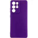 Чехол TPU GETMAN Liquid Silk Full Camera для Samsung Galaxy S22 Ultra Фиолетовый / Ultra Violet