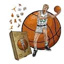 Деревянный пазл Ларри Берд, А2, Картонная коробка 300+ элементов