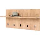 Вешалка на стену Эверест Соната 800, 80х40 см дуб крафт золотой (EVR-2730)