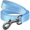 Поводок для собак Waudog Re-cotton, хлопок, светоотражающий, 300х2,5 см, голубой