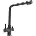 Смеситель под фильтр Platinum KT 8201 (8626) поворотный двухрычажный из нержавеющей стали