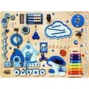 Развивающая игрушка Temple Group Бизиборд Поляна 80х60 см голубой (TG1909583664)