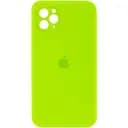 Чехол Epik Silicone Case Square Full Camera Protective AA для Apple iPhone 11 Pro Max 6.5 Салатовый/Neon green