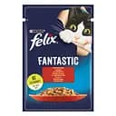 Влажный корм для кошек Felix Fantastic с говядиной в желе 85 г