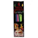 Набор свечей для торта Party Candles, 15x0.2 см, 24 шт. (в ассортименте)