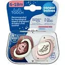 Пустушка Canpol babies Sleepy Koala силіконова симетрична 6-18 міс. 2 шт. бордова з рожевим (22/659_pin)