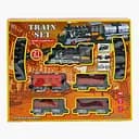 Залізниця, 21 деталь, звук, світло, на батарейках, 4 вагони, 230-7