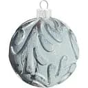 Набір ялинкових іграшок Dashuri Вінтаж 2 штуки по 8 см зі срібною поталлю, блакитний 80130307