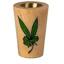 Ковпак для куріння дерев'яний 3,5см №1 Конопля Рeace (16625)