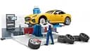 Ігровий набір Bruder Авто-майстерня з фігурками і аксесуарами (62110)