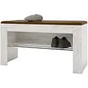 Тумба для обуви с подушкой Эверест Либерти 90х38х46 см дуб крафт белый (EVR-2209)