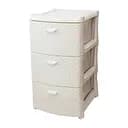 Комод Idea Home на 3 секции (2811-IH-біл.ротанг)