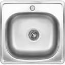 Кухонная мойка Platinum 4848 из нержавеющей стали 0.6 мм 48x48 см сатин (000000249)