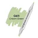 Маркер двосторонній Кремово-зелений, G611, 99IDEAS