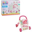 Дитяча каталка-ходунки з іграшками та озвученням українською мовою, рожевого кольору