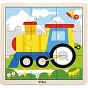 Дерев'яний пазл Viga Toys Паровозик 9 елементів (51446)