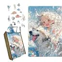 Пазл деревянный Аниме Радостная Мгновение, А5, Деревянная коробка 35 элементов