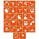 Набор трафаретов для био-тату D - птицы Fresh Tattoo d_simple_5x5_27_1