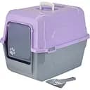 Туалет для котів AnimAll CNR 143 закритий фіолетовий 