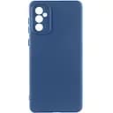 Чехол TPU GETMAN Liquid Silk Full Camera для Samsung Galaxy A56 5G Синий / Navy Blue
