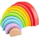 Игровой набор New Classic Toys Пирамида радуга, 10 шт. (10825)