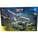 Військовий конструктор Limo Toy для хлопчиків Джип та байрактар, 486 деталей (KB 1104)