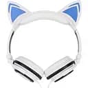 Навушники UFT M+ BL108 White з котячими вушками та підсвіткою
