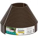 Бордюр садовый Vodaland Country Standard H100 пластиковый 15 м коричневый (82952-15-BN)