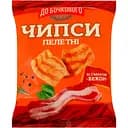 Чипси пшенично-картопляні пелетні До Бочкового зі смаком Бекон 50 г