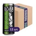 Упаковка энергетического напитка Моршинская Воля Киви-Клубника среднегазированный 3.96 л (0.33 л x 12 шт.)