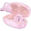 Беспроводные наушники Hoco EW57 Auspicious clip-on TWS стерео гарнитура в кейсе розовая