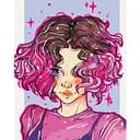 Картина за номерами Brushme Яскраві локони @nila_art_art BS53521 40х50 см