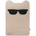 Когтеточка для кошек Barksi Textile Кот в очках 50х34 см бежевый