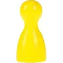 Аксесуар Фішка дерев'яна жовта для настільних ігор 2.5 см поштучно (Р00509)